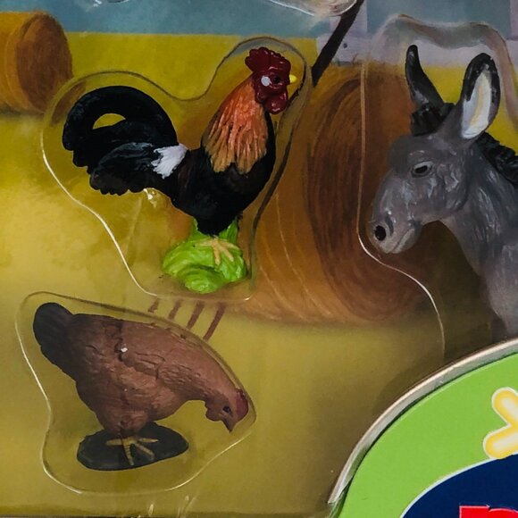 Papo Mini 7 Farm Animals Hand painted figurines in Tin Case New Sealed Age 3+ - Picture 12 of 13
